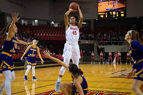 Students playing in a women's basketball game. Links to Gifts by Estate Note Students playing in a women's basketball game. Links to Gifts by Estate Note