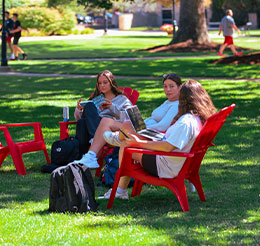 Students sitting in chairs. Link to Tangible Personal Property.